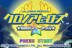Klonoa Heroes - Densetsu No Star Medal — sstitle (JP)