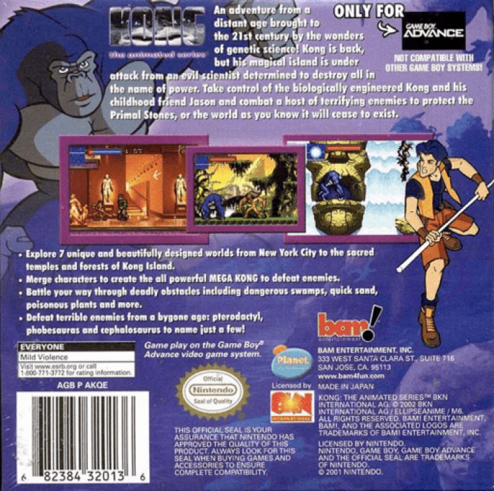 Kong - The Animated Series — box-2D-back (US)