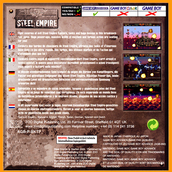 Steel Empire — box-2D-back (EU)