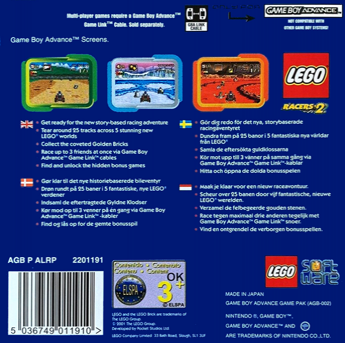 Lego Racers 2 — box-2D-back (EU)
