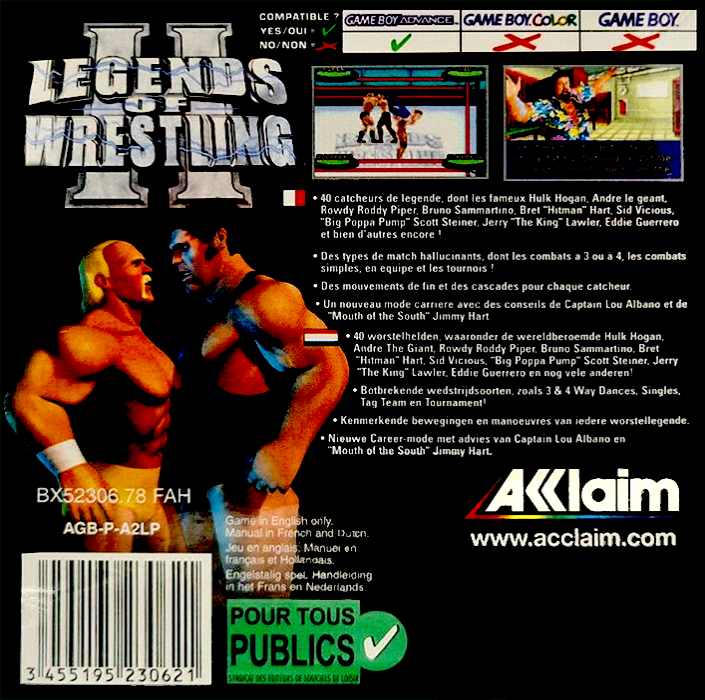 Legends Of Wrestling 2 — box-2D-back (EU)