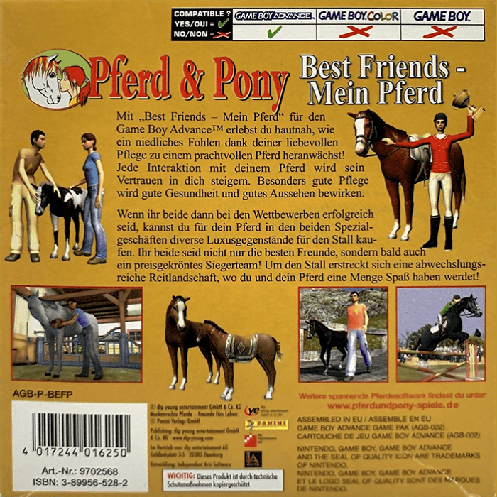 Pferd and Pony: Best Friends - Mein Pferd — box-2D-back (EU)