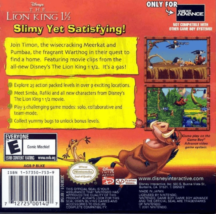 Lion King, The — box-2D-back (US)