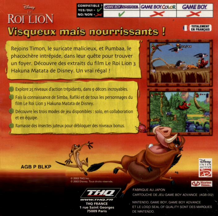 Lion King, The — box-2D-back (FR)