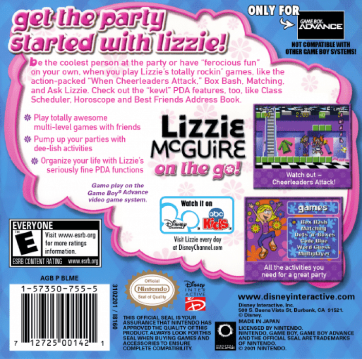 Lizzie McGuire — box-2D-back (US)