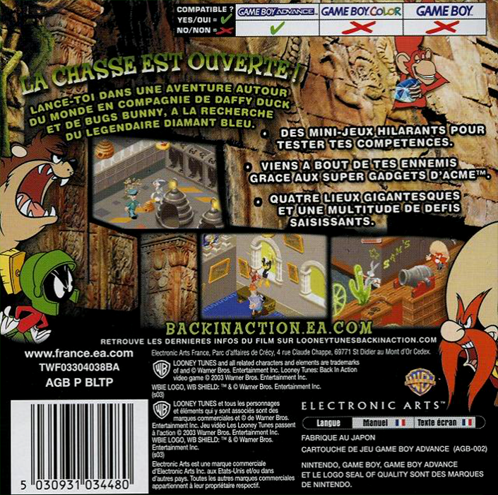 Looney Tunes - Back In Action — box-2D-back (FR)