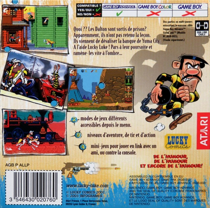 Lucky Luke Wanted — box-2D-back (FR)