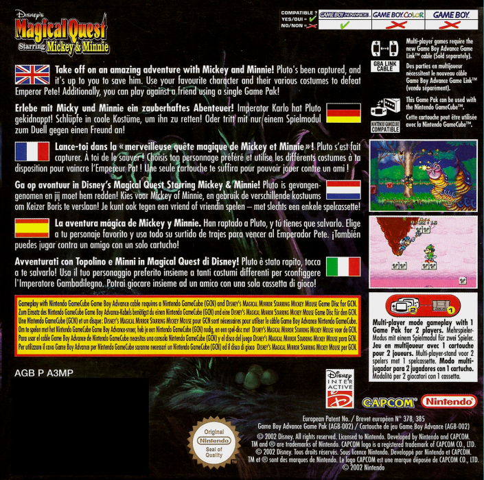 Magical Quest Starring Mickey And Minnie — box-2D-back (EU)