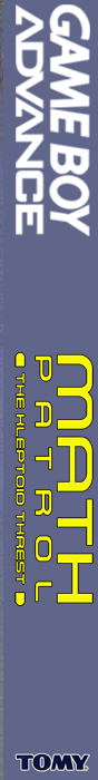 Math Patrol - The Kleptoid Threat — box-2D-side (US)