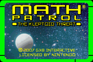 Math Patrol - The Kleptoid Threat — sstitle (WOR)