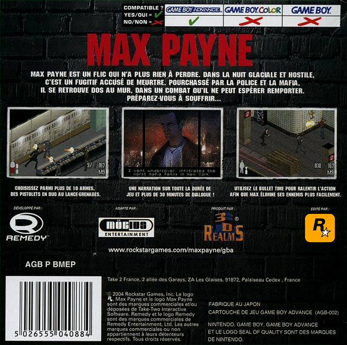 Max Payne — box-2D-back (FR)