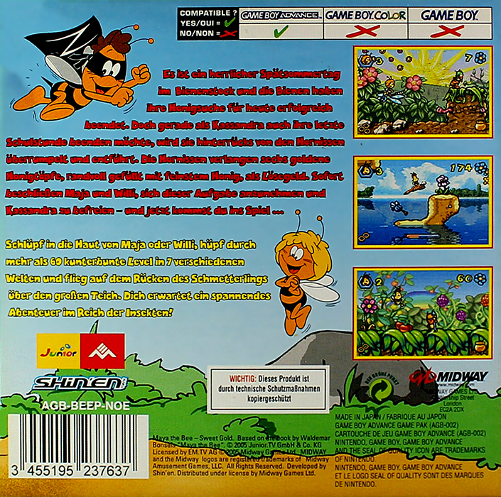 Maya The Bee - Sweet Gold — box-2D-back (EU)