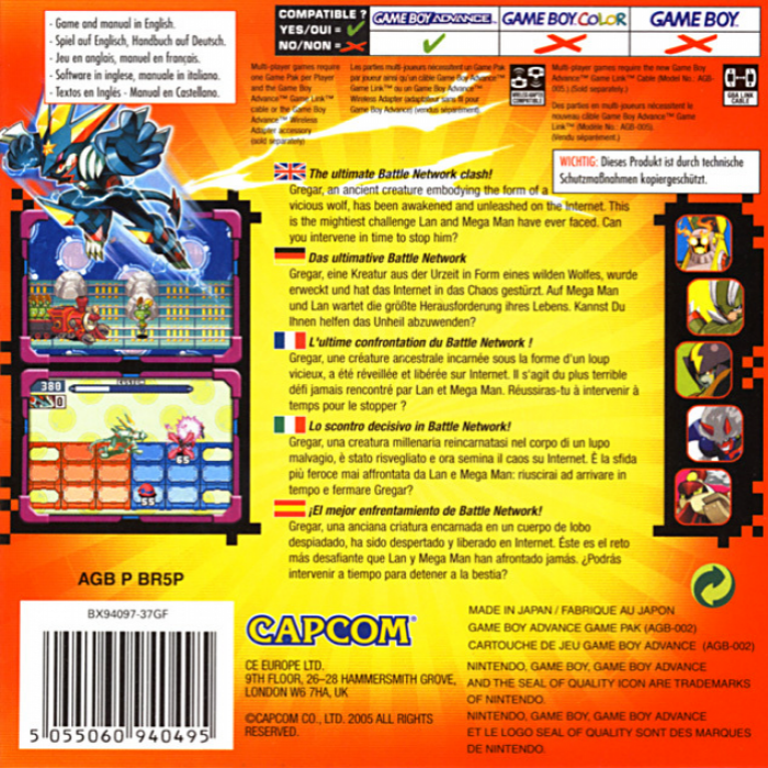 Mega Man Battle Network 6 - Cybeast Gregar — box-2D-back (EU)