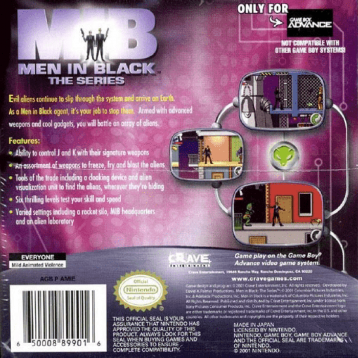 Men in Black - The Series — box-2D-back (US)