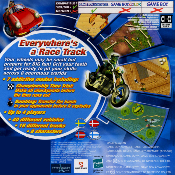 Micro Machines — box-2D-back (EU)