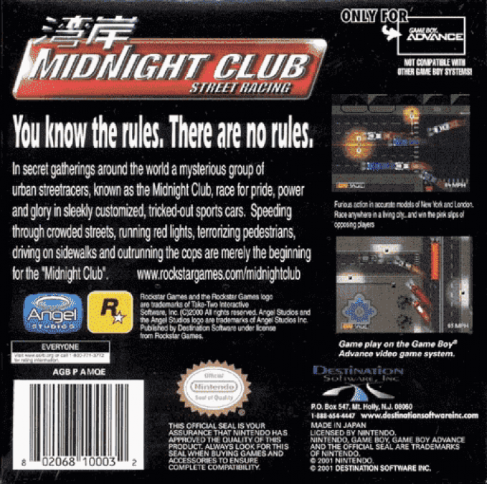 Midnight Club - Street Racing — box-2D-back (US)