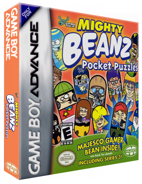 Mighty Beanz Pocket Puzzles — box-3D (US)