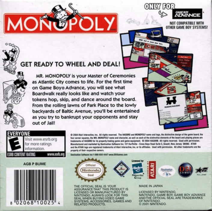 Monopoly — box-2D-back (US)