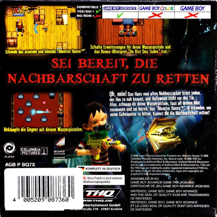 Monster House — box-2D-back (DE)