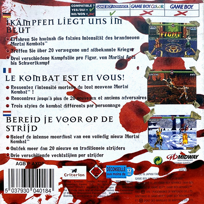 Mortal Kombat - Deadly Alliance — box-2D-back (EU)