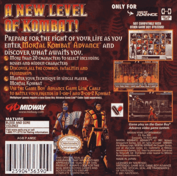 Mortal Kombat Advance — box-2D-back (US)