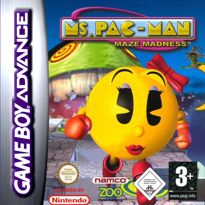 Ms. Pac-man - Maze Madness — box-2D (EU)