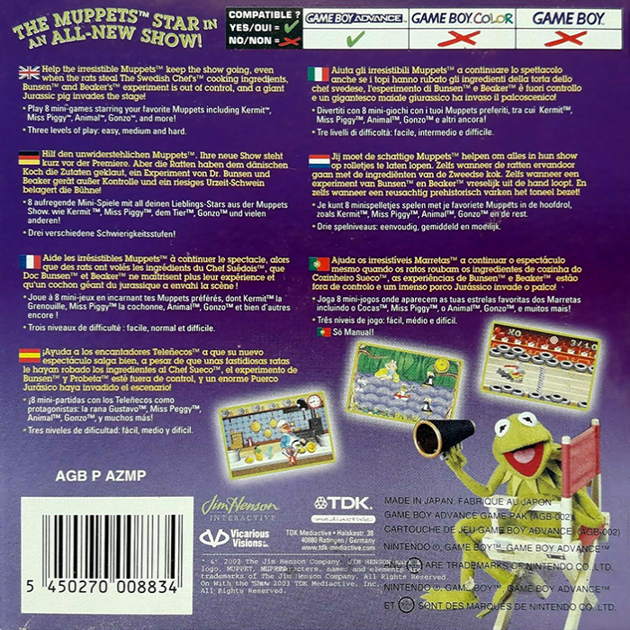 Muppets, The - On With The Show! — box-2D-back (EU)
