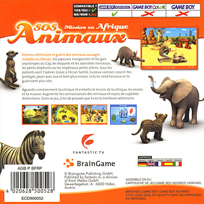 My Animal Centre In Africa — box-2D-back (FR)