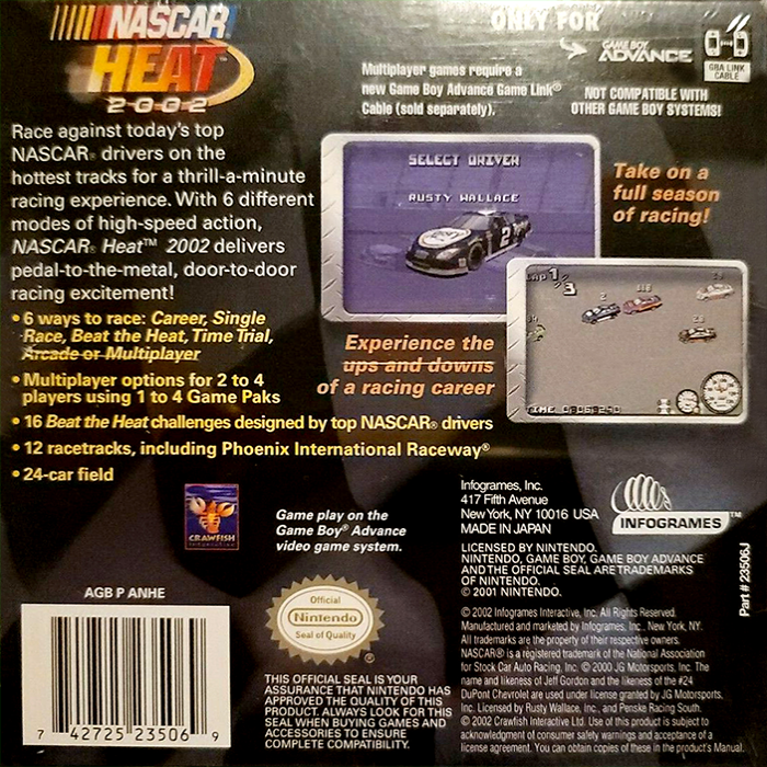 Nascar Heat 2002 — box-2D-back (US)