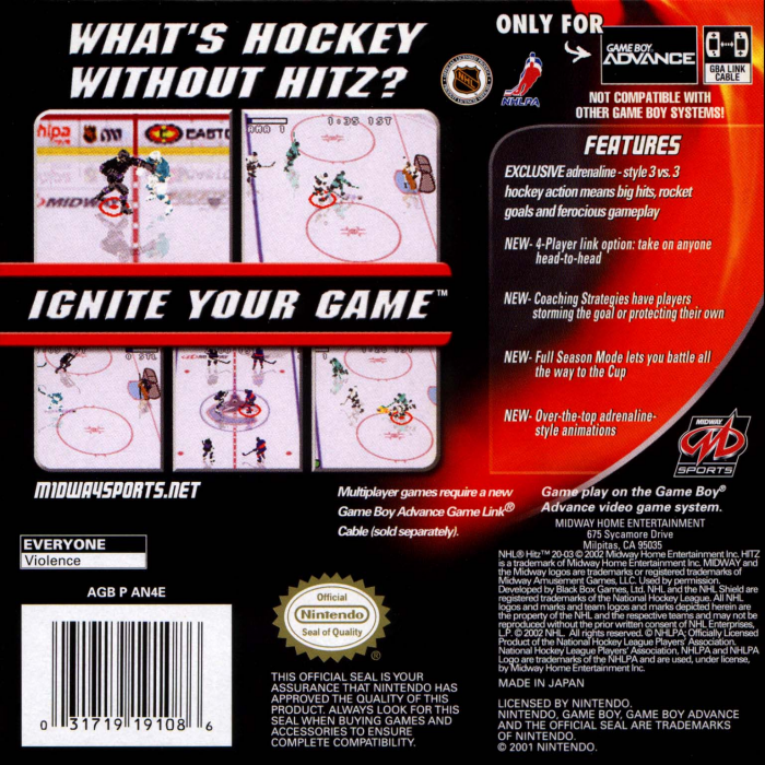 Nhl Hitz 2003 — box-2D-back (US)