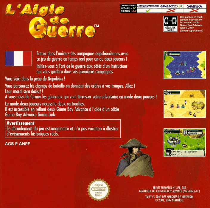 Aigle De Guerre, L' — box-2D-back (FR)
