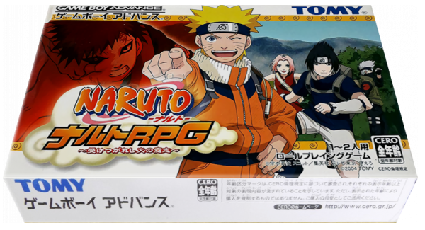 Naruto Rpg - Uketsugareshi Hi No Ishi — box-3D (JP)