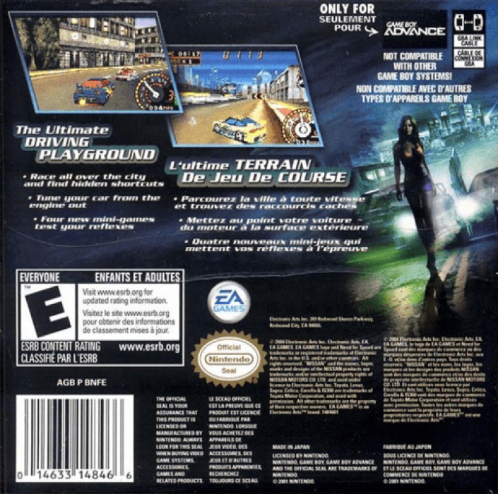 Need For Speed Underground 2 — box-2D-back (US)