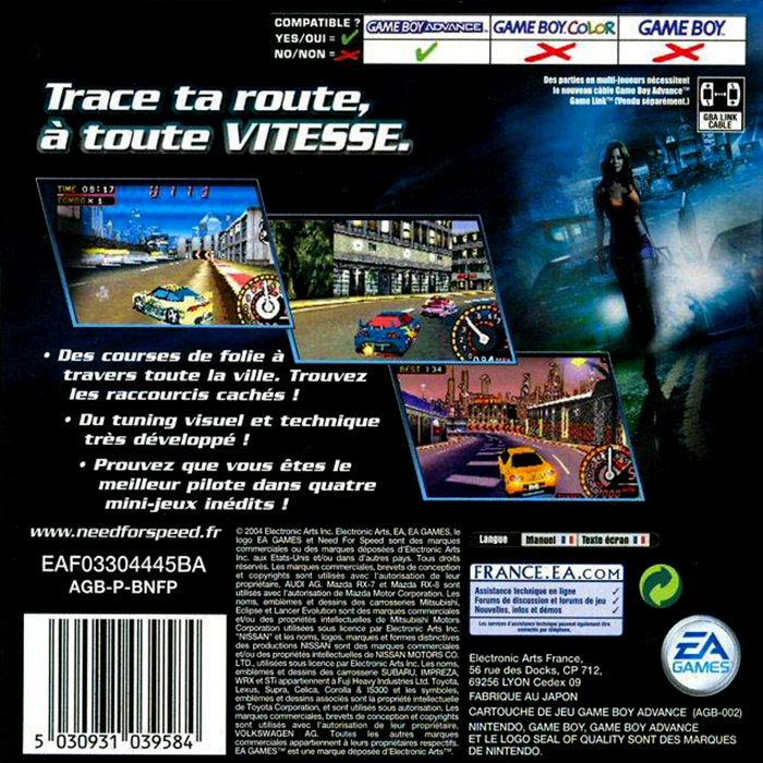 Need For Speed Underground 2 — box-2D-back (FR)