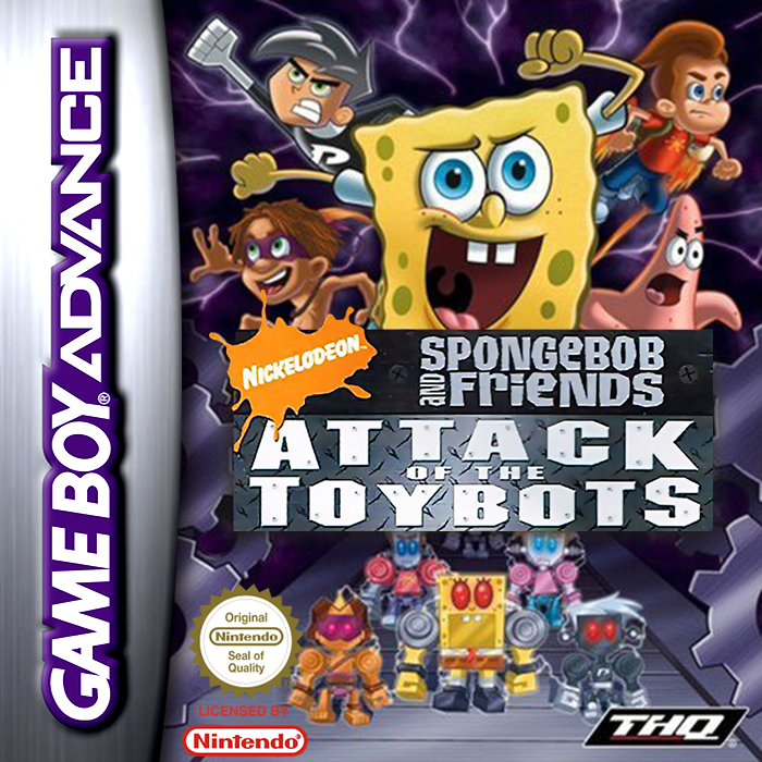 SpongeBob and Friends - Attack of the Toybots — box-2D (EU)