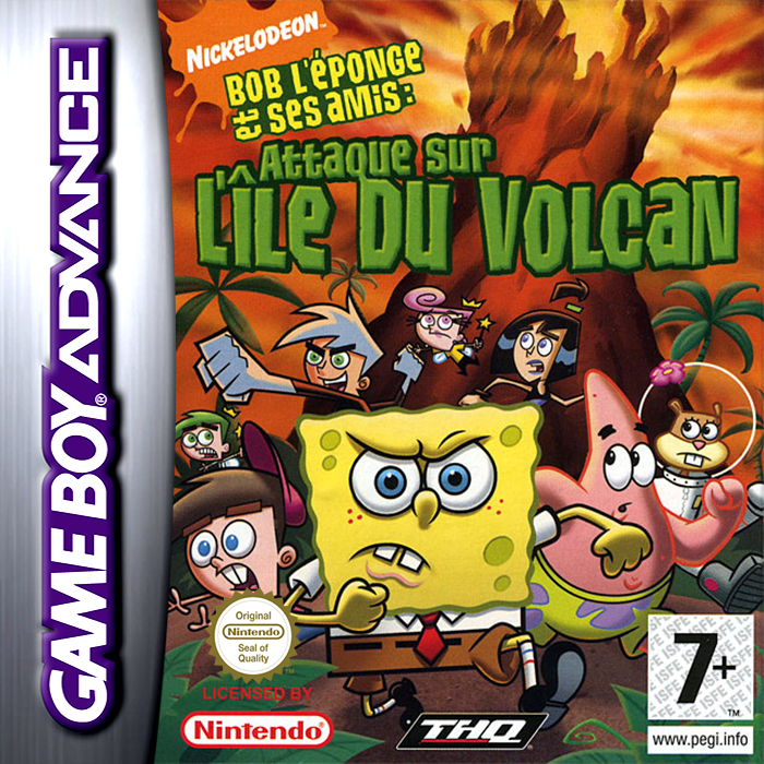 SpongeBob SquarePants and Friends - Battle for Volcano Island — box-2D (FR)