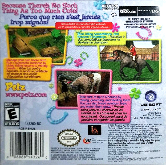Horsez — box-2D-back (US)