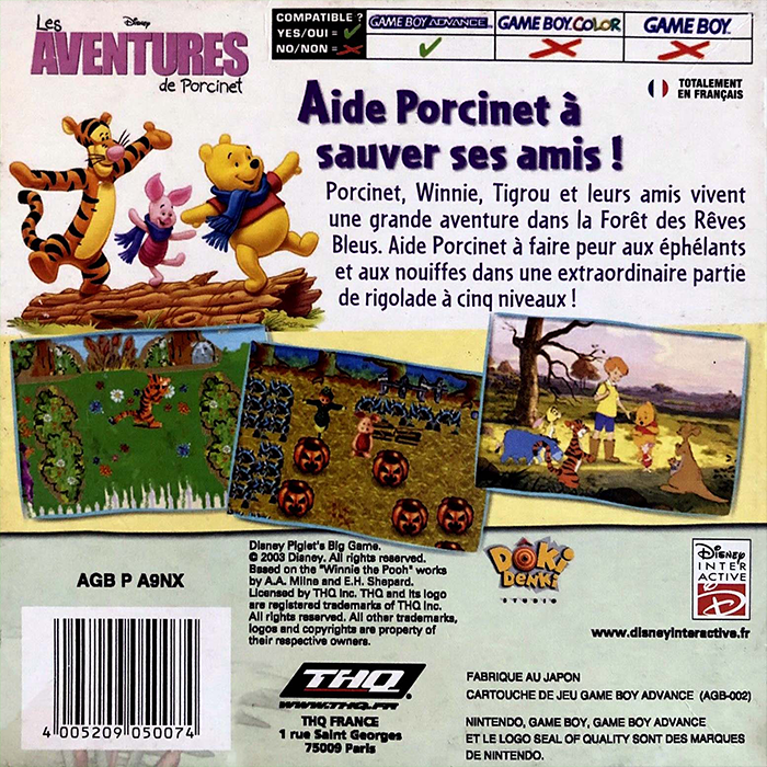 Piglet's Big Game — box-2D-back (FR)