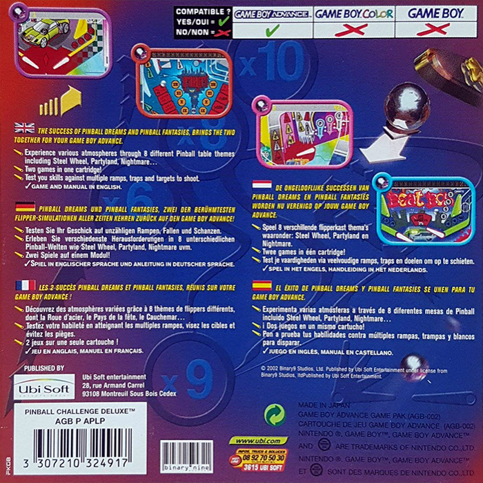 Pinball Challenge Deluxe — box-2D-back (EU)