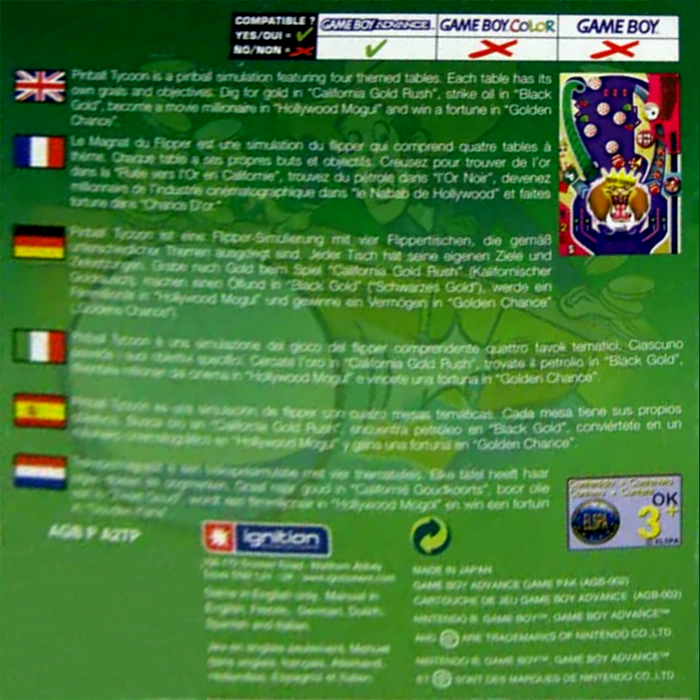 Pinball Tycoon — box-2D-back (EU)
