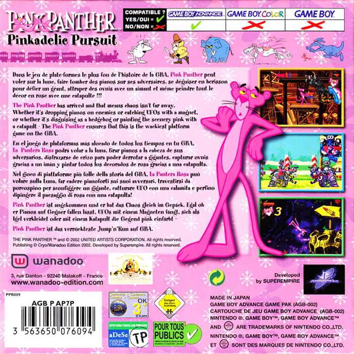 Pink Panther - Pinkadelic Pursuit — box-2D-back (EU)
