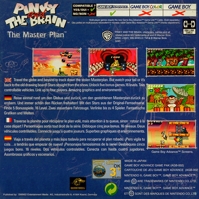 Pinky And The Brain - The Masterplan — box-2D-back (EU)
