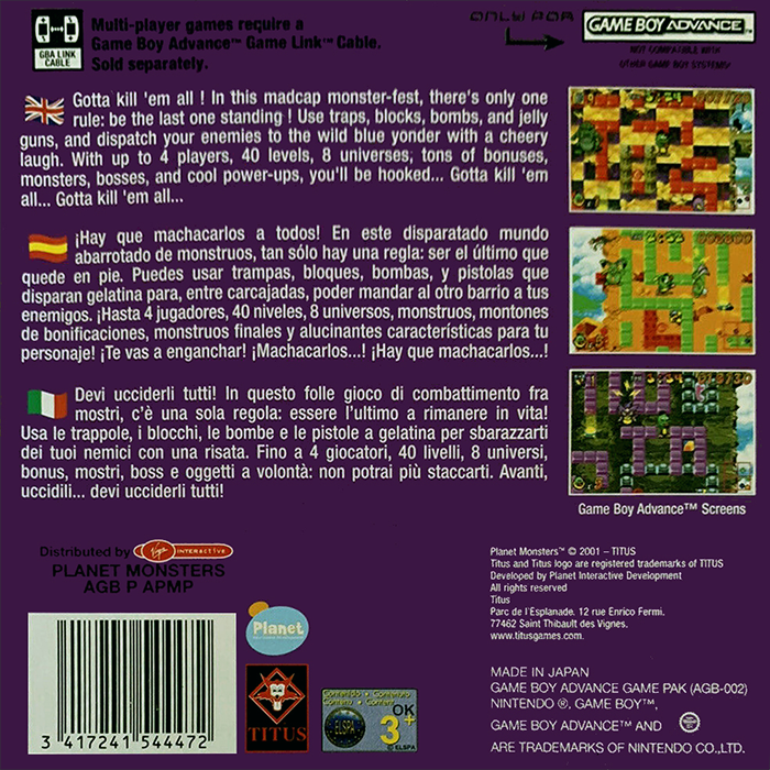 Planet Monsters — box-2D-back (EU)