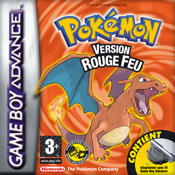 Pokémon - FireRed Version — box-2D (FR)