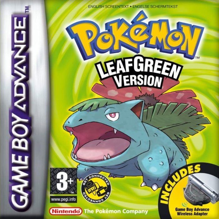 Pokémon - LeafGreen Version — box-2D (EU)