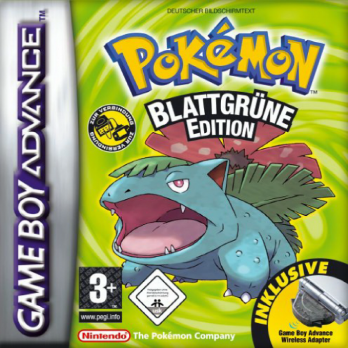 Pokémon - LeafGreen Version — box-2D (DE)
