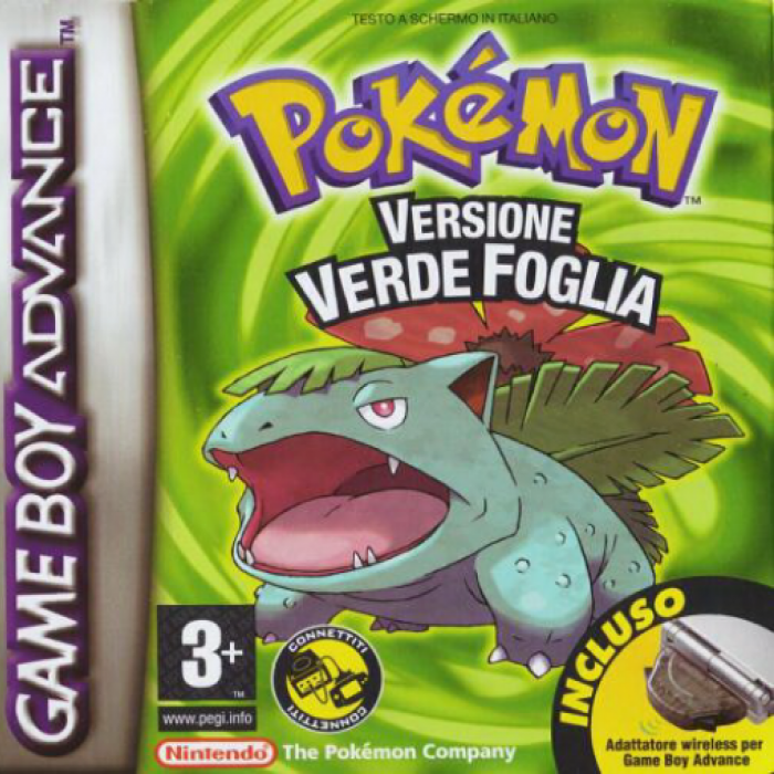 Pokémon - LeafGreen Version — box-2D (IT)