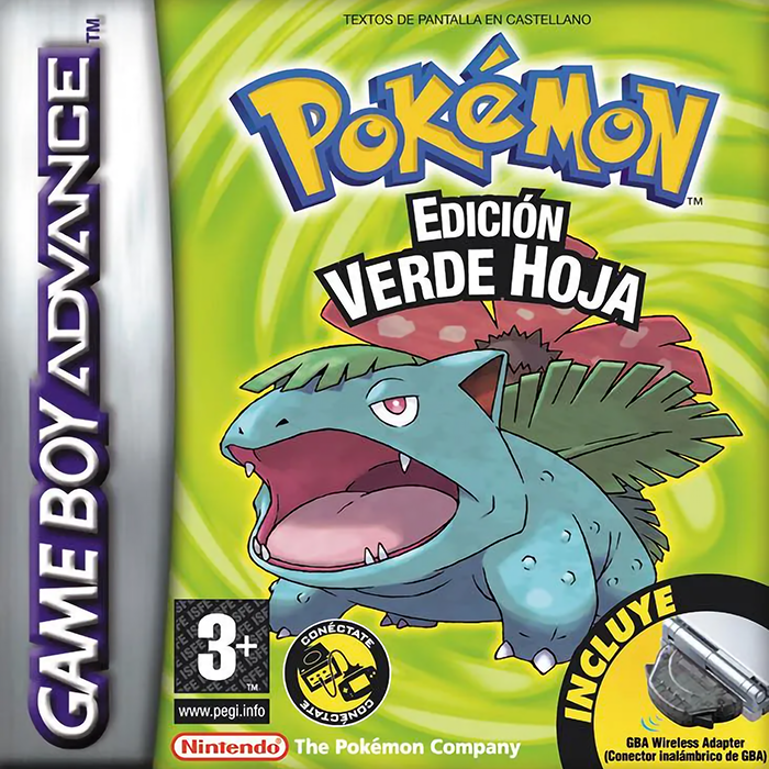 Pokémon - LeafGreen Version — box-2D (SP)