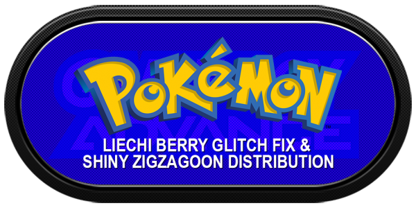 Pokemon - Liechi Berry Glitch Fix And Shiny Zigzagoon Distribution — wheel-carbon (WOR)