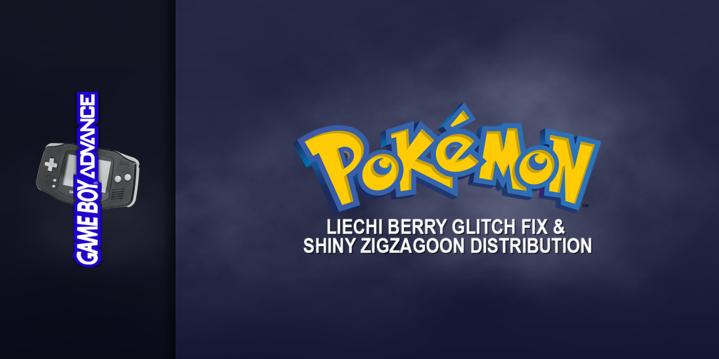 Pokemon - Liechi Berry Glitch Fix And Shiny Zigzagoon Distribution — screenmarquee (WOR)